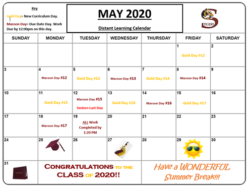 May Calendar 